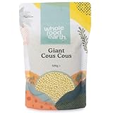Wholefood Earth - Cuscús gigante, 500 g, sin transgénicos, natural, fuente de fibra