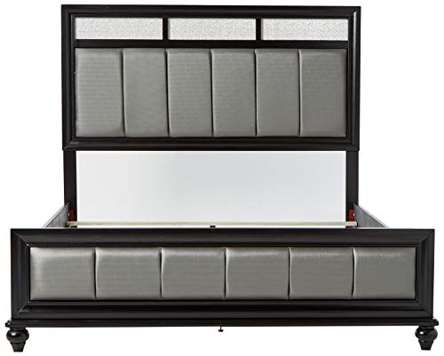 Coaster Home Furnishings 200891Q Panel Bed, Queen, Grey/Black #TOP1