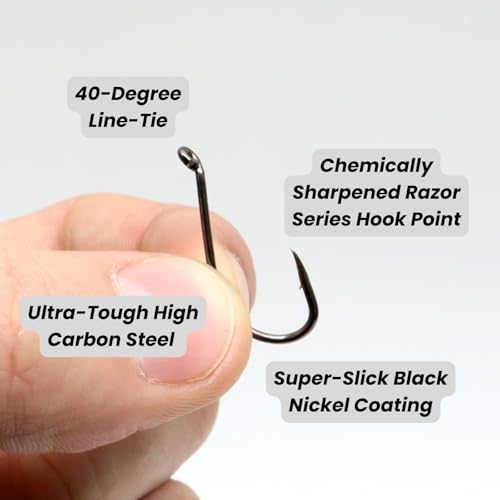 Harmony Fishing - Razor Series Finesse Dropshot Fishing Hooks (Size 4 (50 Pack)) - Thumbnail 2