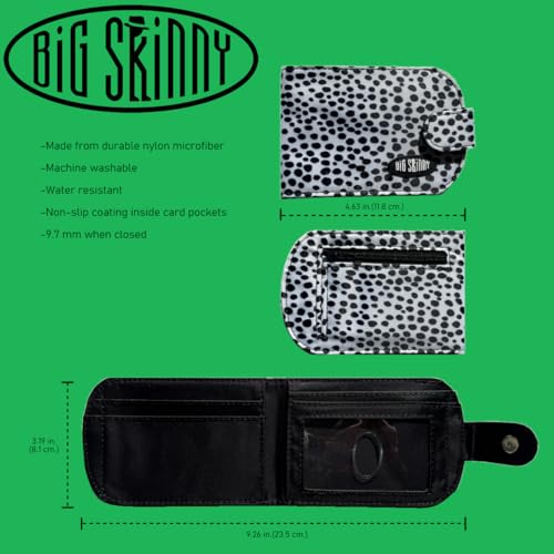 Image of Big Skinny Women's Taxicat Bi-Fold Slim Wallet, Holds Up to 25 Cards