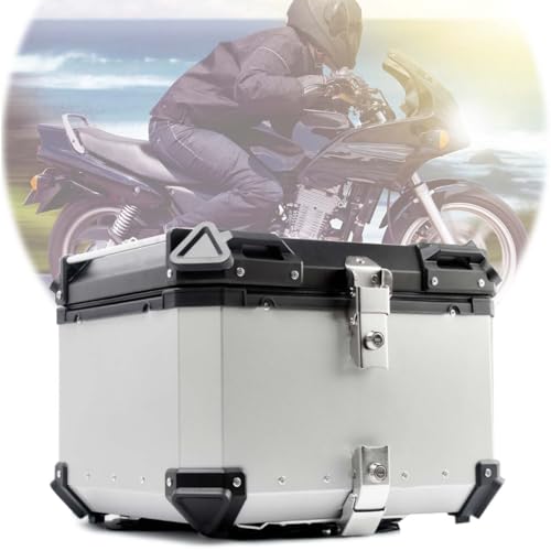 Grand coffre de bagages de moto rigide pour protéger le casque contre le vol