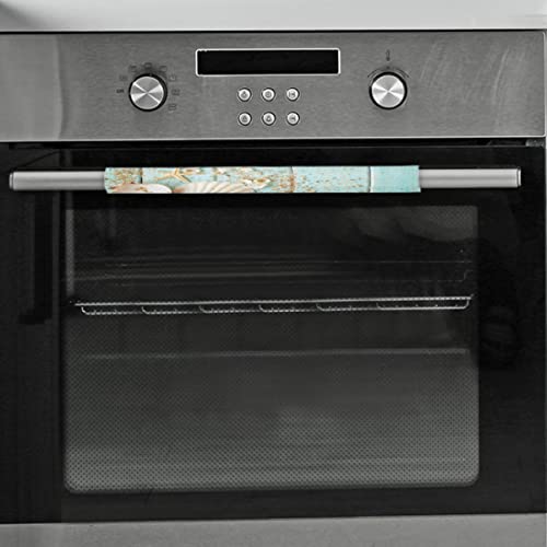 Image of Refrigerator Door Handle Covers Set of 2 Summer Beach Wood Texture Washable Fridge Dishwasher Mocrowave Oven Door Decor Protector Handle Cover Keep Your Kitchen Appliance Clean from Food Stains