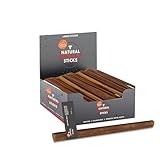 Canine Naturals Palitos Naturales de Carne de Res y Toro, 48 Unidades, masticables de Larga duración, sin Olor, con Alto Contenido de proteínas, Hechos Bully, palitos Grandes de cartón