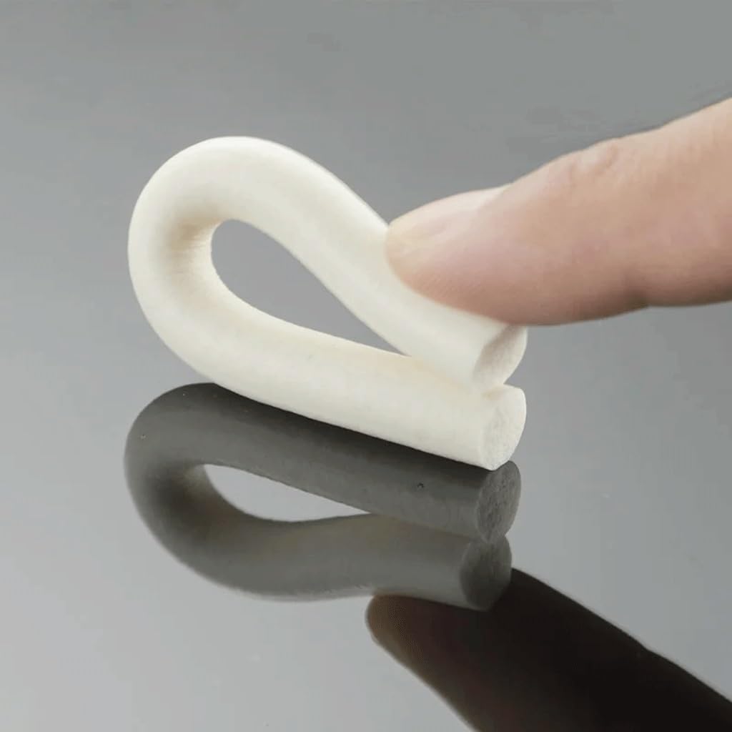 Tira de sellado de espuma de silicona, Tira del sello de la esponja caucho espuma silicón aislamiento alrededor 1-7m m for las mejoras for el hogar(5mm)