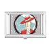 Red Garment Spanish Illustration Business Card Holder Case Pocket Box Wallet