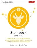  Steinbock Sternzeichenkalender 2026 - Tagesabreißkalender - Ihr Horoskop für jeden Tag: Tischkalender 2026 mit täglichem Horoskop. Kleiner Kalender ... die Sterne (Sternzeichenkalender Harenberg)