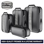 Premium Ultralight Compression Packing Cubes for Travel - Bag Factor Luggage Organizer Set (Grey - 5 Set) - Image 5