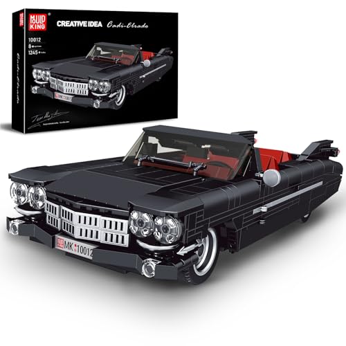 Image of Mould King Sports Car Building Block Kits, MOC Classic Car Model Kit Supercar Racing Model Building Sets, Authentically Detailed Build and Display Model for Home or Office Decor (1245+ Pieces)