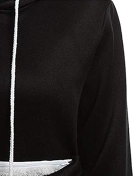 Générique Femme Sweat à Capuche Confortable Tops De Sport Manches Longues Casual Avec Kangourou Chat Chien Poche Automne Hiver Pullover Hoodies Classique Sweatshirt Ample