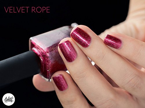 ILNP Velvet Rope - Dark Magenta Holographic Metallic Nail Polish