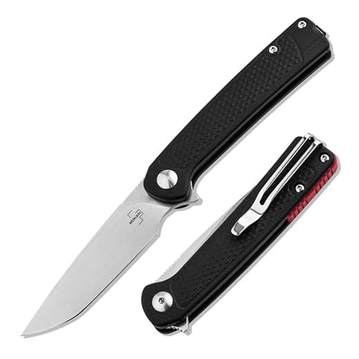 BÖKER PLUS Fire Ant Black - Premium Flipper Taschenmesser mit Detent Ball - leichtes Klappmesser 42a konform - EDC Messer mit Clip & Pinzette - Droppoint Faltmesser
