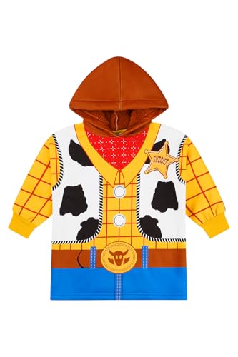 Disney Boys Toy Story Woody Fully Lined Luxury Fleece Hoodie, Kids Character Fleece Blanket Hoody (3-4 Years) Multicolor
