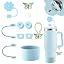 Hpebl 11-Piece Stanley Cup Tumbler Accessories Kit - Includes Silicone Bow Straw Topper, Boot, Handle & Charms For 30oz & 40oz