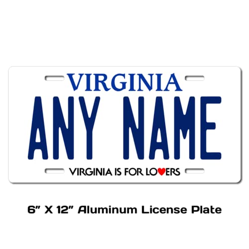 Personalized Virginia Souvenir License Plate 6
