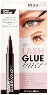 Kiss Klej do rzęs Eyeliner, czarny, 0.7ml