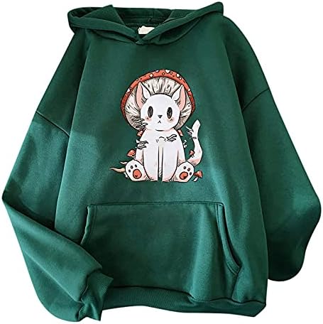 ROUSESE Women's Novelty Hoodies Trendy Fun Print Trendy Long Sleeve Crewneck Sweatshirts Westen Shirt for Women Teen Girl