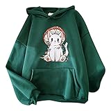 ROUSESE Women's Novelty Hoodies Trendy Fun Print Trendy Long Sleeve Crewneck Sweatshirts Westen Shir