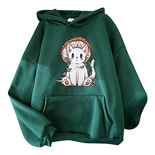 Rousese Women's Novelty Hoodies Trendy Fun Print Trendy Long Sleeve Crewneck Sweatshirts Westen Shirt For Women Teen Girl #TOP1