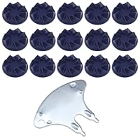 ECSiNG Cricket-Spikes zum Einschrauben, mit Schraubenschlüssel, blau, 22 x 10 mm, 22 Stück