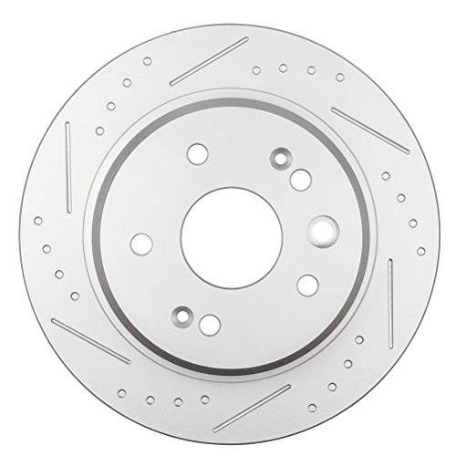 Eccpp Front 300Mm Vented Rear 282.2Mm Solid Brake Rotors + Premium Ceramic Pads For 1999 2000 2001 2002 2003 For Acura Tl - Apply To 5 Lug #TOP2