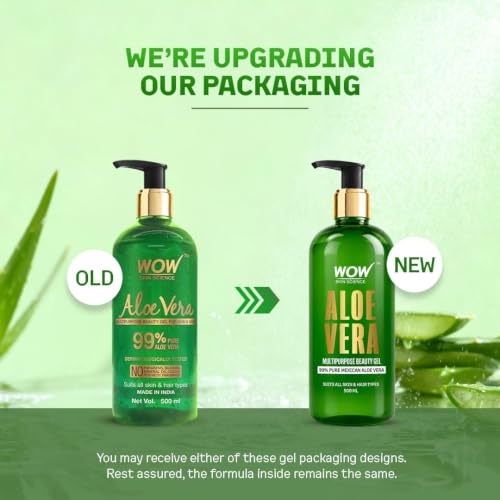 BUYWOW WOW Skin Science 99% Pure Aloe Vera Gel 500ml - Image 3
