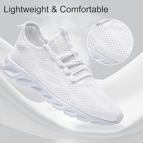 Image of WCIDFY Mens Running Shoes Mesh Breathable Tennis Shoes Lightweight Walking Sneakers Comfortable for Gym