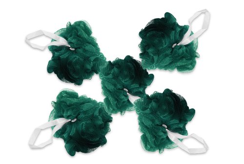Mesh Pouf Bath Sponge Quality Soft (5 Pack)
