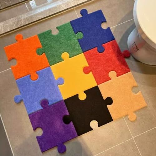 Tapis de sol emboîtables en feutre 12 dalles puzzle pour chambre de bébé - 7