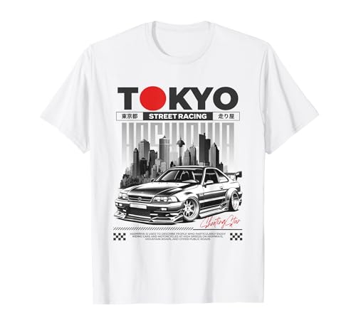 Gráfico Retro Vintage de JDM Tokyo Japan Drift Race Car Tuning Camiseta