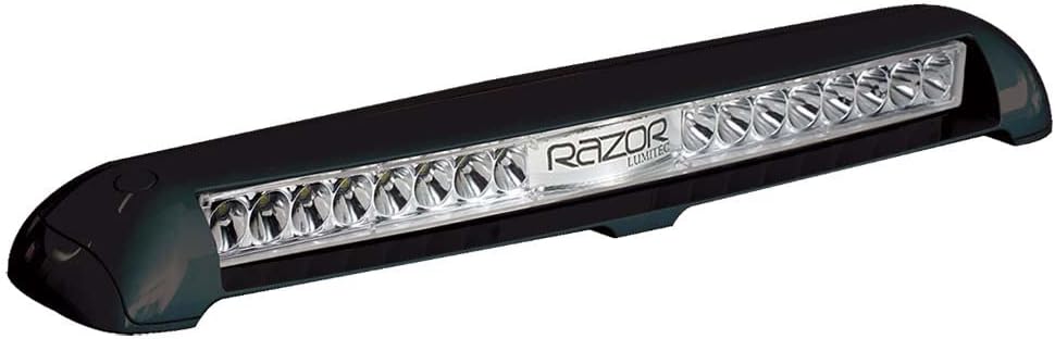 Lumitec Razor Light Bar - Flood - Black Housing - Flush Mount [101588]