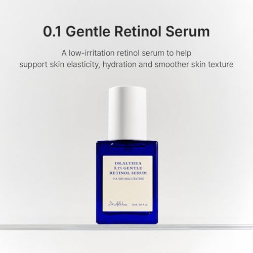 Image of Dr.Althea 0.1% Gentle Retinol Serum | Helps Reduce Wrinkles, Fine Lines, and Signs of Aging | Gentle Skincare for Day & Night | Korean Vegan Skin Care for All Skin Types | 30ml