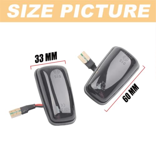 Intermitente lateral dinámico luz marcador compatible con Citroen Berlingo Jumpy 6