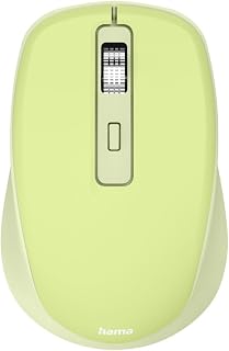 Hama Maus kabellos, Bluetooth/Funk (Multi Device, optische Bluetooth Maus ohne Klickgeräusch, Funkmaus mit 7 Tasten, 800/1200/1600 DPI, KI Assistent, ideal als Computermaus, Laptopmaus) grün