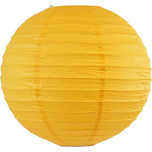 Just Artifacts 8-Inch Pineapple Yellow Chinese Japanese Paper Lanterns (Set Of 5, Pineapple Yellow) #TOP1