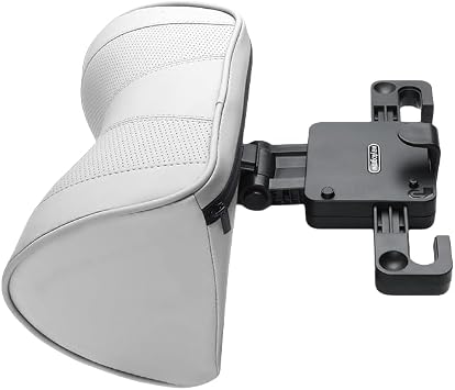 Iuseike Car Headrest Neck Pad, Memory Foam, Breathable, Top and Bottom + Front and Back + Multiple Angles Adjustable Hook Design Neck Pillow, Car Pillow, Cushion, Neck Supporter, Multi-functional