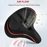 Siège vélo surdimensionné Peloton-Compatible, Selle de confort extra large pour les femmes & Hommes, Remplacement pour les vélos de route, de spin et de croisière