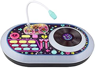 eKids LOL Surprise DJ Party Mixer Turntable Toy with Built in Microphone for Kids, Record and Mix Your Favorite Songs, for Fans of LOL Toys for Girls