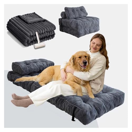 ���x�b�g �l�ԗp 2WAY�\�t�@�[�x�b�h�A190x85x20cm �ѕz�� �A ���x�b�g�l�ԗp ���x�b�h�l�ԗp �v���[���g�l�A�Ƒ��A�y�b�g�p,gray