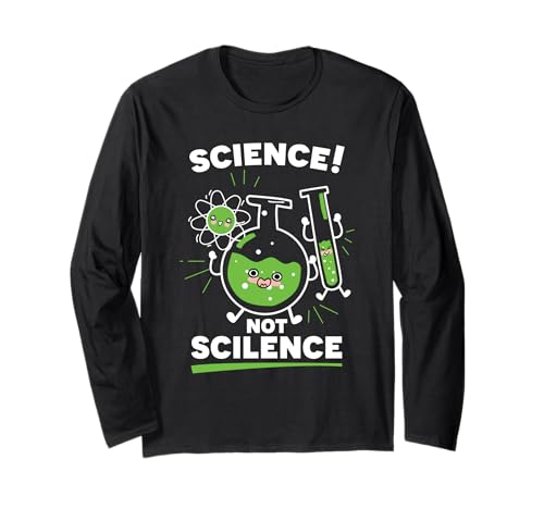 Science Geek Biologia Chimica Insegnante Scienziato Chimico Maglia a Manica