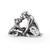  Trollbeads Leoparden Mama Silberbead TAGBE-30194 Limitierte Edition