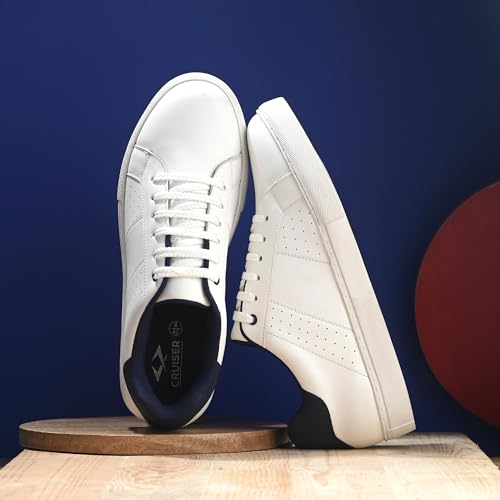 Image of Cruiser Mens Sneaker| Comfort & Style with Soft Cushioned Insole | Classic Canvas Sneakers for Effortless Style |Trendy Lace-Up Design for Casual Outfits (2625)