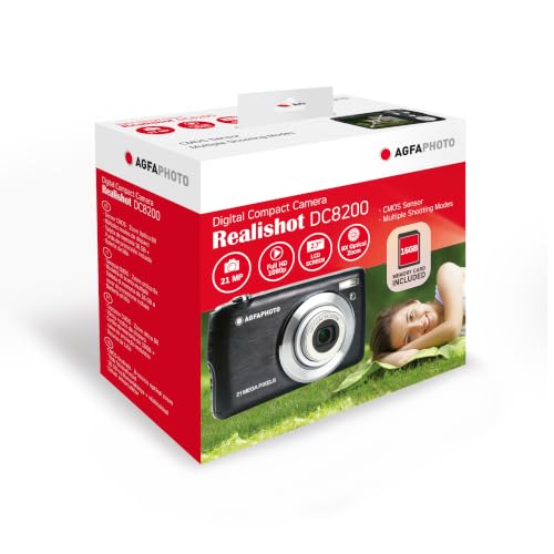 Miniatura 7 de Agfa Photo Realishot Dc8200 - Cámara Digital Compacta 18mp, Vídeo Full Hd, Pantalla Lcd De 2,7 Pulgadas, Zoom Óptico 8x, Batería De Litio Y Tarjeta Sd De 16 Gb