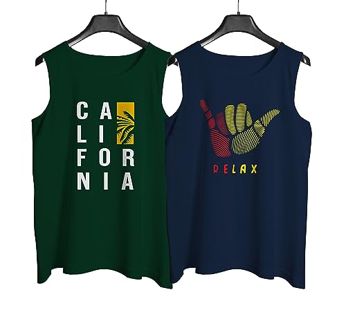 Image of Designer Men Vest Versatile Cotton Sando /Baniyan /Ganji for Boys - Perfect for Gym Workouts, Vacations, and Beaches