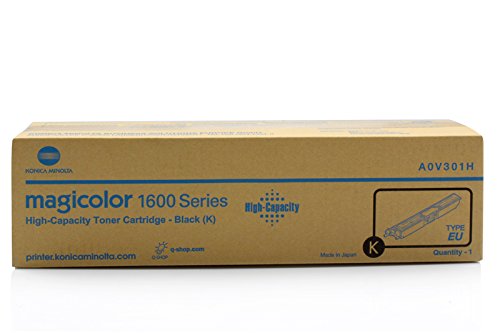 Toner noir Konica Minolta Magicolor 1600 W original A0V301H pour éviter les pannes d'impression