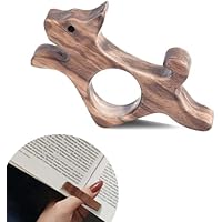 JEYORZY Nogal Soportes para Páginas, Anillo de Madera, Abridor