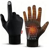 アウトドアグローブ 防寒手袋【2025年新版·金賞傑作】自転車手袋 ランニンググローブ 撥水強化・高感度タッチパネル対応・360度防寒保温・-10℃恒温技術 バイクグローブ スポーツ タッチパネル対応 滑り止め 3D立体 裏起毛 長い袖 高弾力 耐磨耗 防水 防風 防寒 保温 登山・サイクリング・釣り・自転車・通勤・通学・作業 男女兼用（XL）