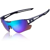 LENTES BUENAS: Estas gafas de sol para bicicleta usan la curva y los lentes más anchos no solo proporcionan un mayor campo de visión, sino que también tienen una baja resistencia al aire, lo que es adecuado para la conducción a alta velocidad. Se adaptan perfectamente a su cara y protegen contra el viento y el polvo.