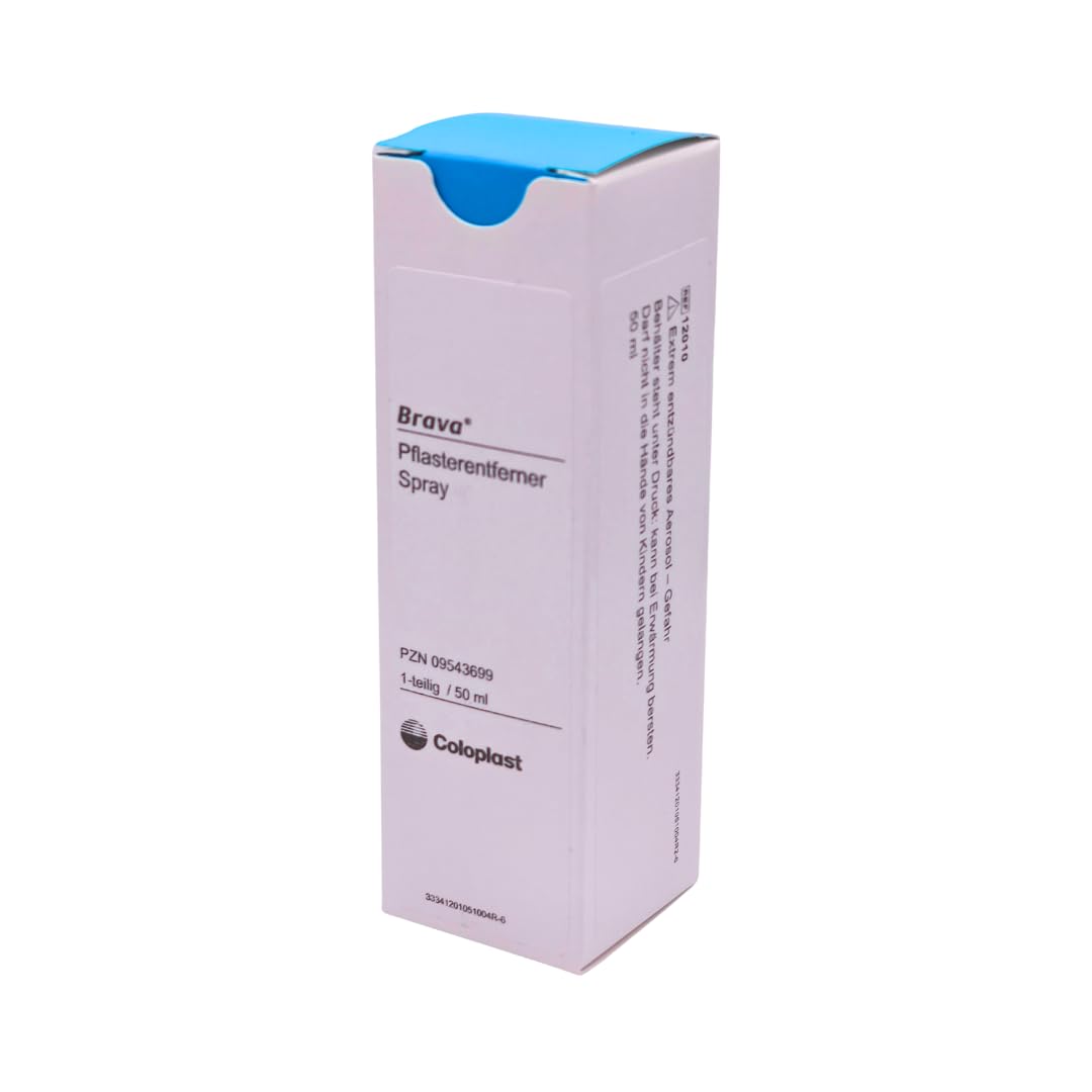Brava Pflasterentferner Spray 3x 50 ml I Sanftes Entfernen von Stomaversorgung & Kleberesten I silikonbasiert, alkoholfrei, hautfreundlich & schnelltrocknend I Spar-Set plus Pharma Perle give-away
