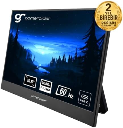 Game Raider P15 15.6 inç 60Hz Full HD IPS Taşınabilir Monitör – 2 Yıl Birebir Değişim Garantili — Amazon ürün görseli