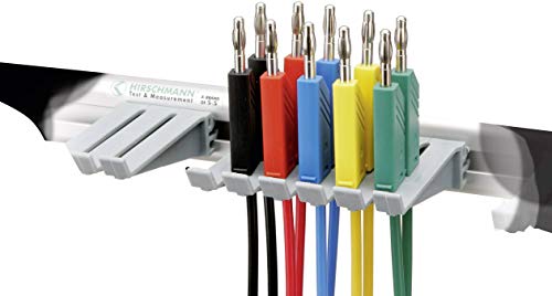 Kit puntali [enchufe a Barra 4 mm – Enchufe a Barra 4 mm] 1.00 m negro rojo azul amarillo verde SKS Hirschmann PMS